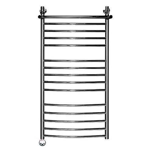 Электрический полотенцесушитель Ника ЛД(г2)/ВП Электрический (Лесенка Дуга/Верхняя Полка/группа2) 120х50 -15 лев