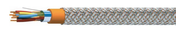 Кабель симметричный, для промышленного интерфейса, огнестойкий, групповой прокладки, с пониженным дымо- и газовыделением, бронированный КСБКГнг(А)-FRLS 2х2х0,98 (Спецкабель)