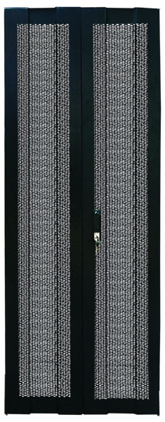 Дверь (к шкафу) TWT Business, 47U, 2277х800 мм (ВхШ), распашная перфорированная, для шкафов, цвет: чёрный