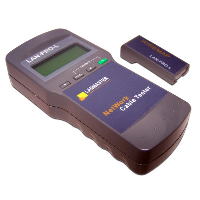 Тестер Lanmaster, кабельный, с дисплеем, питание: батарейки, корпус: пластик, (LAN-PRO-L)