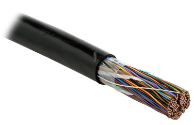 Кабель многопарный Hyperline, U/UTP, 100 пар., кат. 5, Ø 25,6мм, PE, снаружи зданий, цвет: чёрный