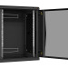 Шкаф телекоммуникационный настенный TLK Classic II, 19", 15U, 770х600х450 мм (ВхШхГ), дверь: стекло, боковая панель: сплошная съемная, разборный, цвет: чёрный