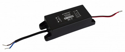 Блок питания AccordTec, пластик, цвет: чёрный, AT-12/30W для контроля доступа, ОПС, для видео, СКУД, помещения, улицы, (AT-02337)