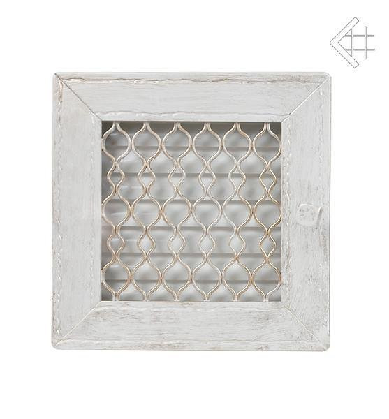 Вентиляционная решетка для камина Kratki Ретро белая с одной дверкой выдвижная RETROW/22/B/A