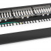 Коммутационная патч-панель Cabeus, 19", 1HU, портов: 24 х RJ45, кат. 6A, экр., порты в 1 ряд, цвет: чёрный, (PL-24-Cat.6A-SH-Dual)