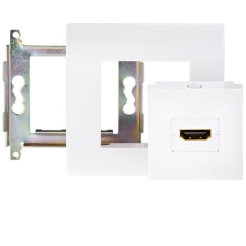 HDMI розетка In-Akustik Star HDMI Installation Box white #00980018016