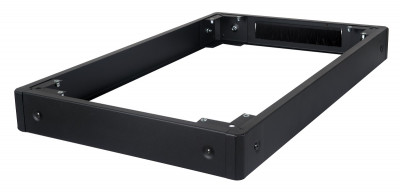 Цоколь (к шкафу) Datarex, с щеточным вводом, 44х600х600 мм (ВхШхГ), для шкафов, цвет: чёрный