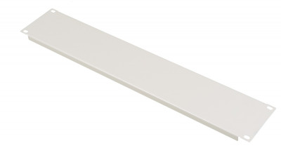Фальш-панель Datarex, неперфорированная, 19", 2U, 88х484х12 мм (ВхШхГ), плоская, металл, цвет: серый