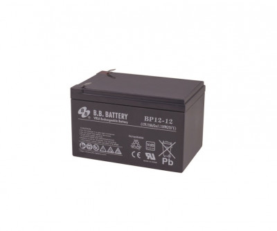 Аккумулятор для ИБП B.B.Battery BP, 94х98х151 мм (ВхШхГ),  необслуживаемый электролитный,  12V/12 Ач, (BB.BP 12-12)