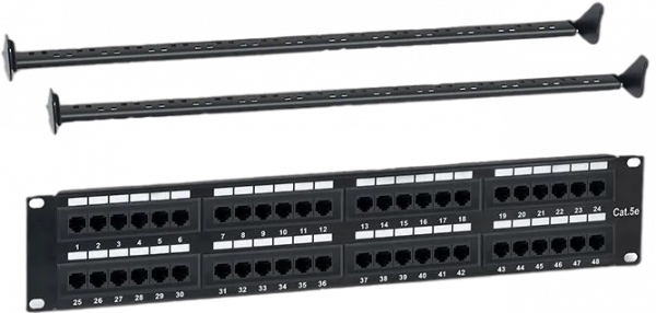 Патч-панель WRline WR-PL-48-C5E-D
