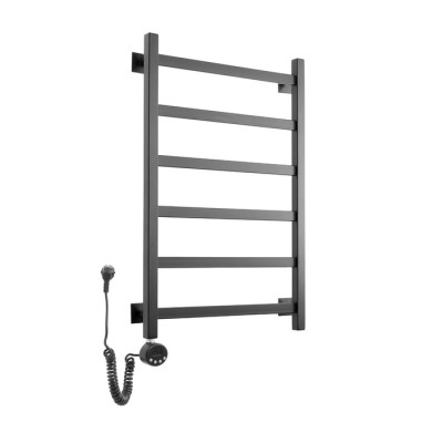 Электрический полотенцесушитель Domoterm Квадро Плюс П6 500х800 EL черный