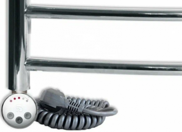 Электрический полотенцесушитель Ника ЛД(г2)/ВП Электрический (Лесенка Дуга/Верхняя Полка/группа2) 80х60 -9 лев