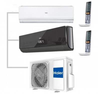 Внешний блок мульти сплит-системы на 2 комнаты Haier 2U40S2SM1FA/AS09NS6ERA-W/AS09NS6ERA-B