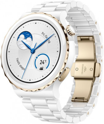 Умные часы Huawei Watch GT 3 Pro Ceramic White (FRIGGA-B19)