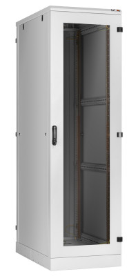 Шкаф телекоммуникационный напольный TLK Classic III, IP20, 42U, 2060х600х1000 мм (ВхШхГ), дверь: стекло, задняя дверь: металл, боковая панель: сплошная съемная, разборный, цвет: серый, (TFA-426010-GMMM-GY)