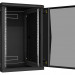Шкаф телекоммуникационный настенный TLK Classic II, 19", 18U, 904х600х600 мм (ВхШхГ), дверь: стекло, боковая панель: сплошная съемная, разборный, цвет: чёрный