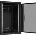 Шкаф телекоммуникационный настенный TLK Classic II, 19", 18U, 904х600х600 мм (ВхШхГ), дверь: стекло, боковая панель: сплошная съемная, разборный, цвет: чёрный