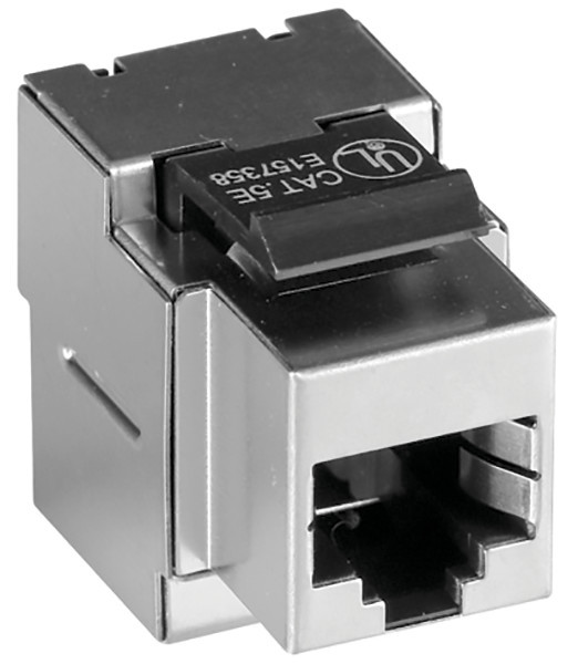 Разъём Efapel MEC21, RJ45, keystone, кат. 5е, экр., 10 шт, цвет: металл