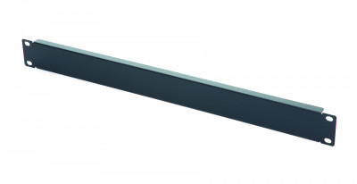 Фальш-панель Eurolan, неперфорированная, 19", 4U, 177х482,6х10 мм (ВхШхГ), плоская, сталь, цвет: чёрный