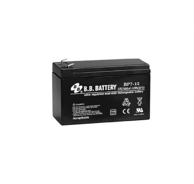 Аккумулятор для ИБП B.B.Battery BP, 93х65х151 мм (ВхШхГ),  необслуживаемый электролитный,  12V/7 Ач, (BB.BP 7-12)