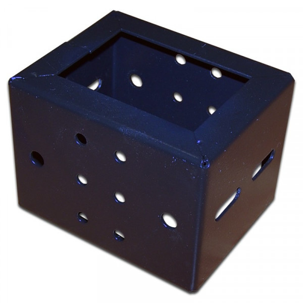 Планка  TWT, металл, для шкафов 800мм, цвет: чёрный, 6 штук