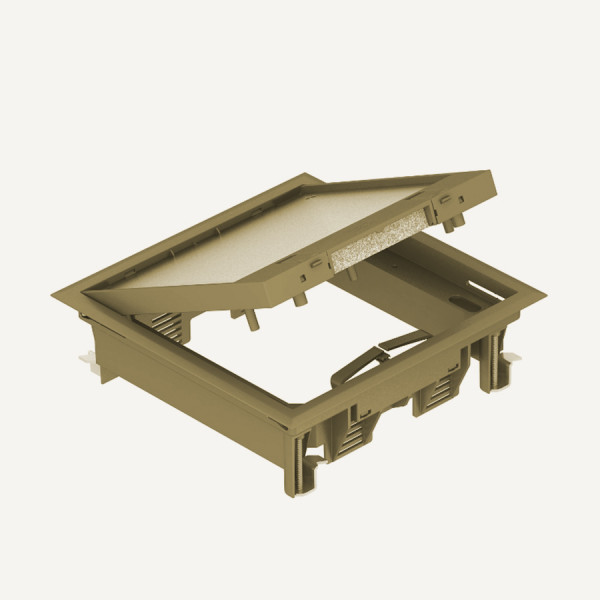 Люк напольный BETTERMANN GES4, пластик, с фиксатором, 65х222 мм (ВхШ), модулей: 6, универсальный, цвет: бежевый