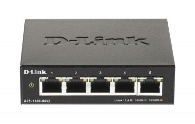 Коммутатор D-Link, DGS-1100-05V2/A1A