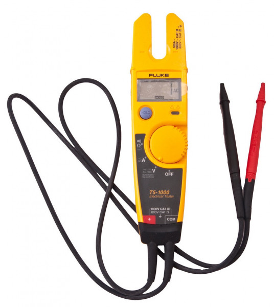 Тестер FLUKE, электрический, с дисплеем, питание: батарейки, корпус: пластик, для определения целостности цепи до 100 А, напряжение 1000В, (659570)