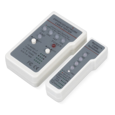 Тестер Cabeus, кабельный, питание: батарейки, корпус: пластик, (HT-488CT)