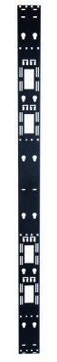 Металлический лоток Eurolan, вертикальный, 48U, 2135х118 мм (ВхШ), для блоков распределения питания, сталь, цвет: чёрный