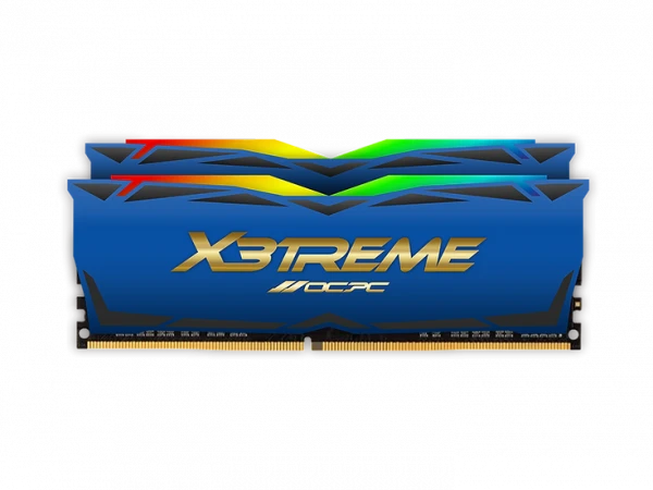 Оперативная память 32Gb DDR4 3600MHz OCPC X3 RGB Blue (MMX3A2K32GD436C18BU) (2x16Gb KIT)
