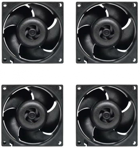 Вентилятор для корпуса Arctic Cooling S8038-7K, 4шт.