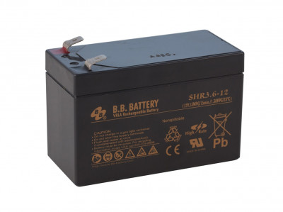 Аккумулятор для ИБП B.B.Battery SHR, 65,5х48х102 мм (ВхШхГ),  необслуживаемый электролитный,  12V/2,8 Ач, (BB.SHR 3.6-12)