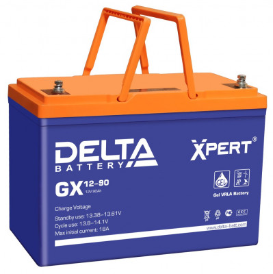 Аккумулятор герметичный свинцово-кислотный Delta GX 12-90