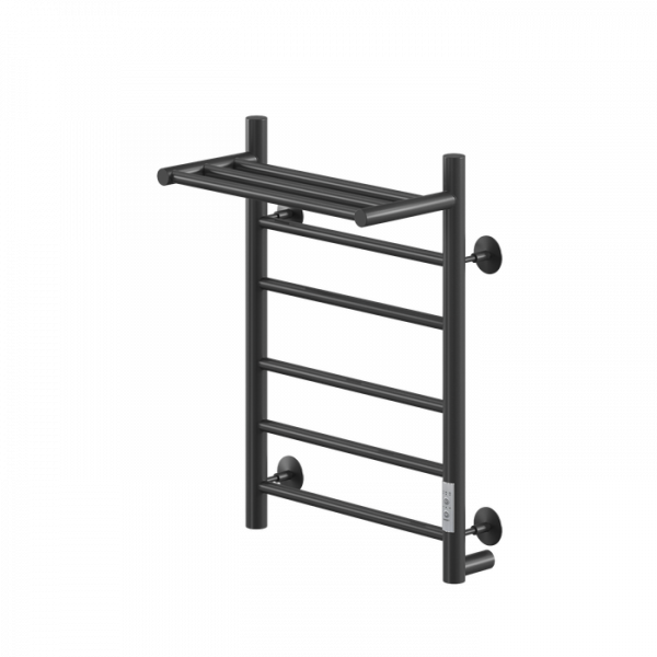Электрический полотенцесушитель Ника WAY-2 60/50 RAL9005 черный матовый правый тэн