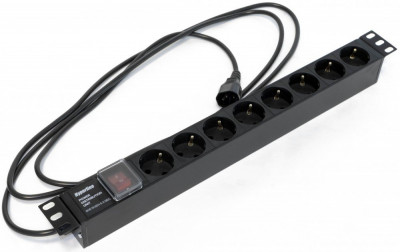 Блок розеток 19' SHE19-8SH-S-2.5IEC