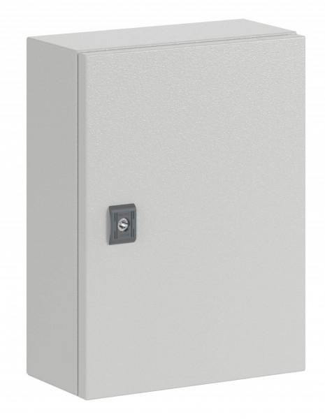 Шкаф электротехнический настенный DKC ST, IP66, 400х400х200 мм (ВхШхГ), дверь: металл, корпус: сталь, цвет: серый, 1 замок, без ручки, (R5ST0442)