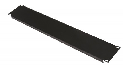 Фальш-панель Datarex, неперфорированная, 19", 2U, 88х484х12 мм (ВхШхГ), плоская, металл, цвет: чёрный
