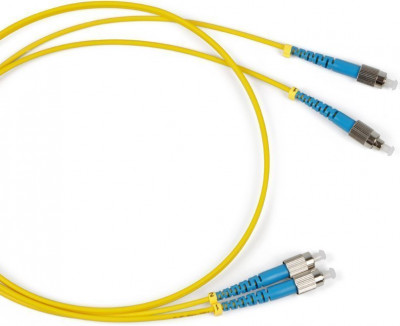 Коммутационный шнур оптический Lanmaster, Duplex LC/FC (UPC/UPC), OS2 9/125, LSZH, 7м, цвет: жёлтый, (LAN-2LC-2FC/SU-7.0)