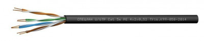 Кабель симметричный (витая пара), одиночной прокладки СПЕЦЛАН U/UTP Cat 5e PE 2х2х0,52