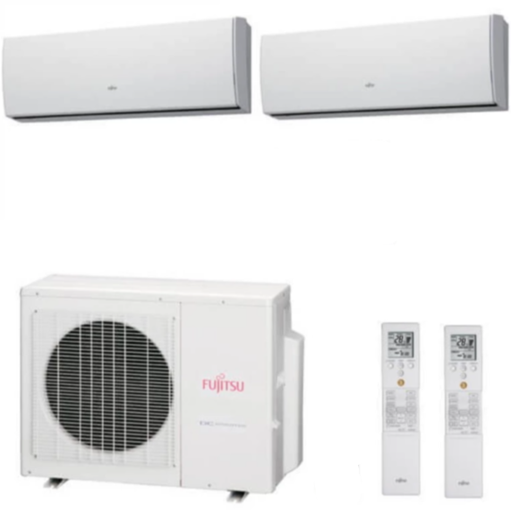 Мульти сплит система на 2 комнаты Fujitsu AOYG18LAC2/ASYG09LUCA*2шт