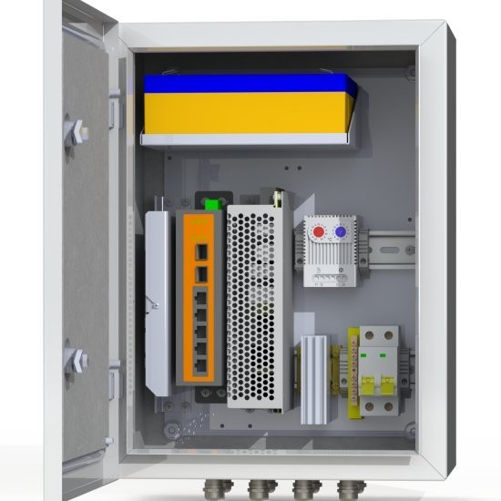 Термошкаф коммутационный Mastermann 6 УТП 4КУ AКБ 2А