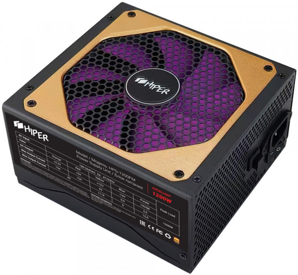 Блок питания 1200W HIPER HPG-1200FM