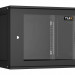 Шкаф телекоммуникационный настенный TLK Lite, 19", 9U, 436х600х600 мм (ВхШхГ), дверь: стекло, боковая панель: сплошная съемная, разборный, цвет: чёрный
