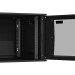 Шкаф телекоммуникационный настенный TLK Lite, 19", 9U, 436х600х600 мм (ВхШхГ), дверь: стекло, боковая панель: сплошная съемная, разборный, цвет: чёрный