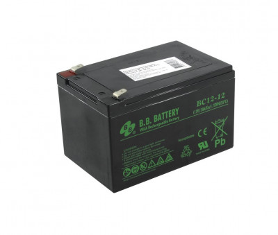 Аккумулятор для ИБП B.B.Battery BC, 94х98х151 мм (ВхШхГ),  необслуживаемый электролитный,  12V/12 Ач, (BB.BC 12-12)