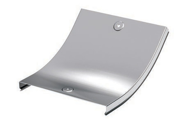 Крышка DKC S5 Combitech, 45 град., 300х80х167 (ШхВхД), для металлических лотков, толщина: 0,8 мм, сталь, цинк-ламель, цвет: серый, внутренняя