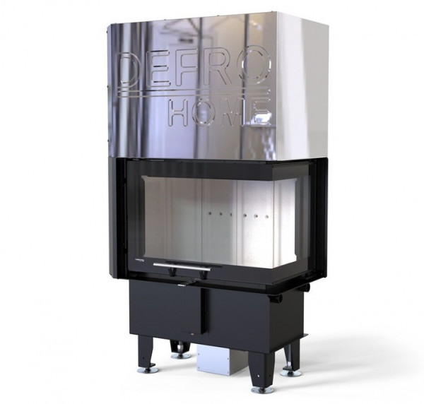 Угловая правая дровяная топка DEFRO HOME INTRA SM BP MINI G, угловое стекло справа, гильотина