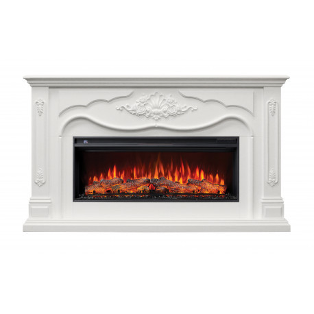 Линейный электрокамин Real-Flame VICTORIA 45 WT с очагом JOKER 45