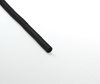 Гофрированная труба Рувинил, HFFR, легкая, D16 мм, с зондом, цвет чёрный, бухта, 100 м